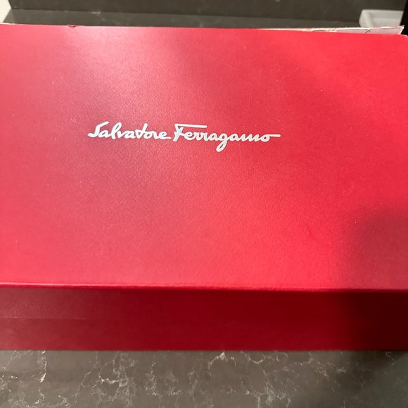 SALVATORE FERRAGAMO Gancini Suede Leather Sneaker NAVY BLUE BNIB $660 DUST BAG - Picture 8 of 14